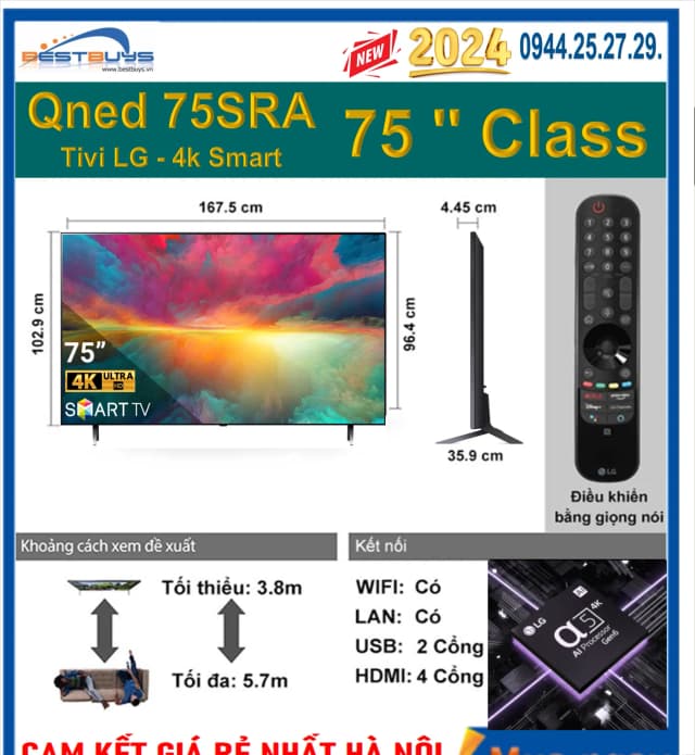 Top 1 so sánh giá Smart Tivi QNED LG AI 4K 75 inch 75QNED86BSA - Tìm sản phẩm giá rẻ nhất - Ảnh 14