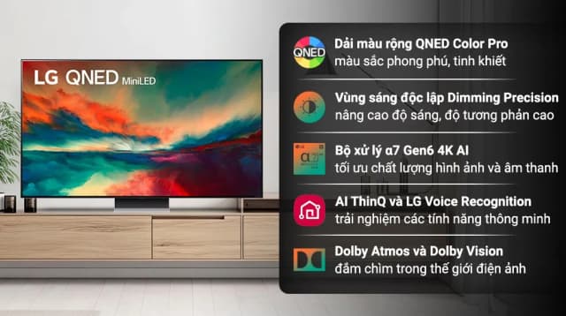 Top 1 so sánh giá Smart Tivi QNED LG AI 4K 75 inch 75QNED86BSA - Tìm sản phẩm giá rẻ nhất - Ảnh 6