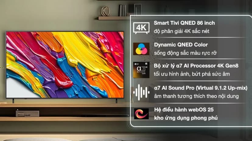 Smart Tivi QNED LG AI 4K 86 inch 86QNED86BSA - Giá rẻ nhất hôm nay - Ảnh 3