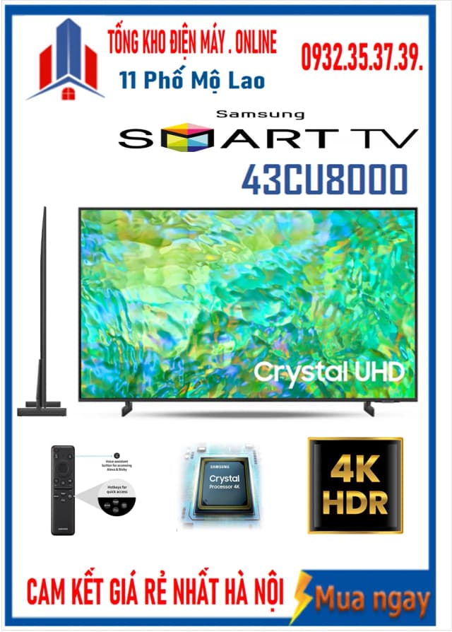 So sánh giá Smart Tivi Crystal UHD Samsung 4K 43 inch UA43CU8000 rẻ nhất? - Ảnh 12