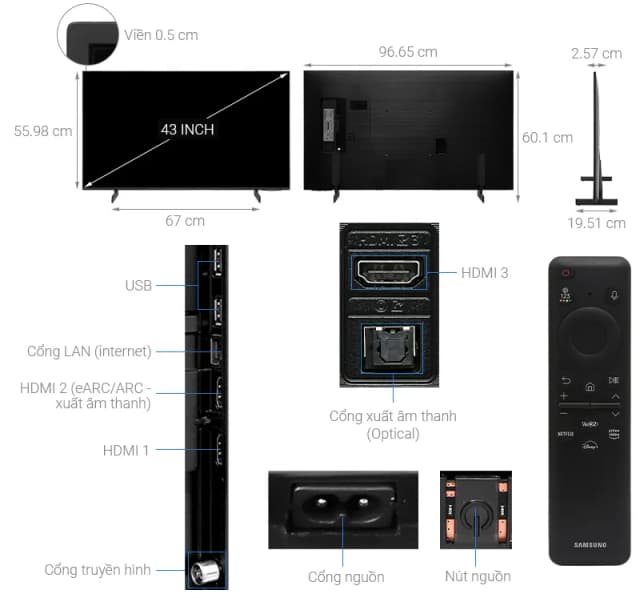 So sánh giá Smart Tivi Crystal UHD Samsung 4K 43 inch UA43CU8000 rẻ nhất? - Ảnh 7