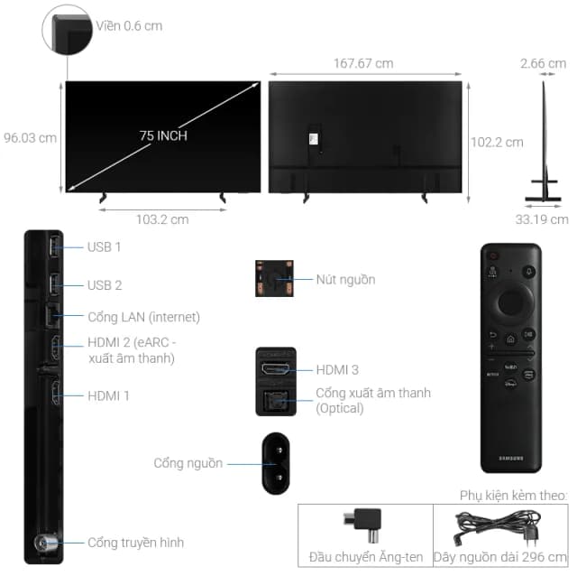 So sánh giá Smart Tivi Crystal UHD Samsung 4K 75 inch UA75CU8000 rẻ nhất? - Ảnh 6