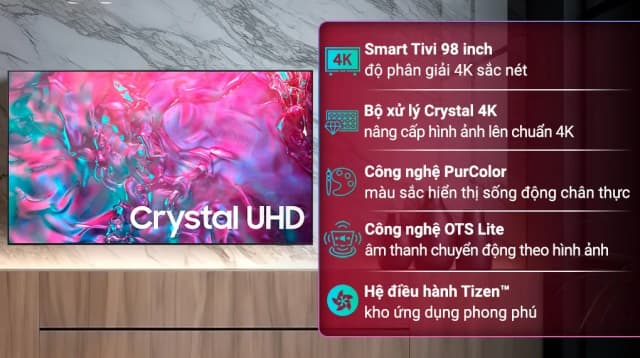 So sánh giá Smart Tivi Crystal UHD Samsung 4K 98 inch UA98DU9000 rẻ nhất? - Ảnh 14