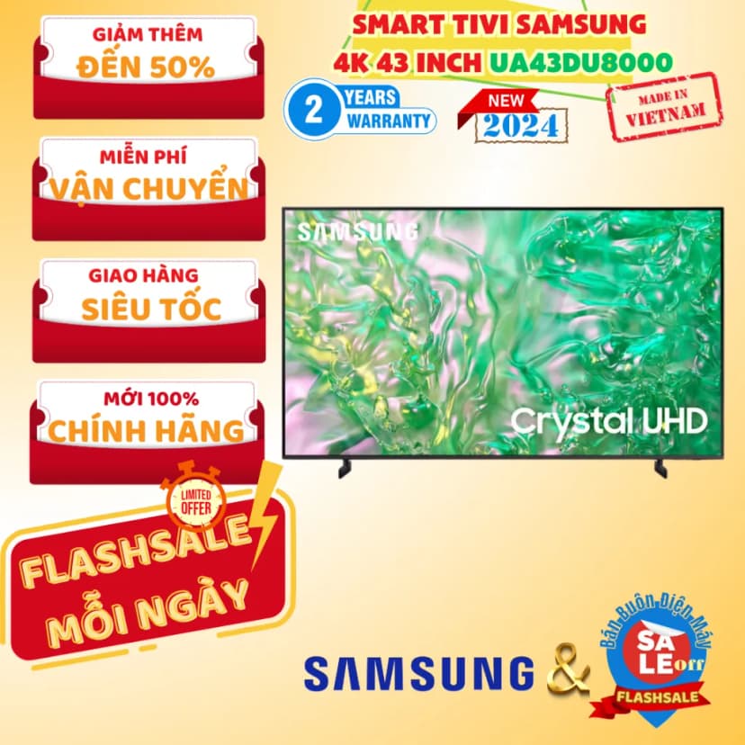 Smart Tivi Crystal UHD Samsung AI 4K 43 inch UA43U8500H - Giá rẻ nhất hôm nay - Ảnh 14