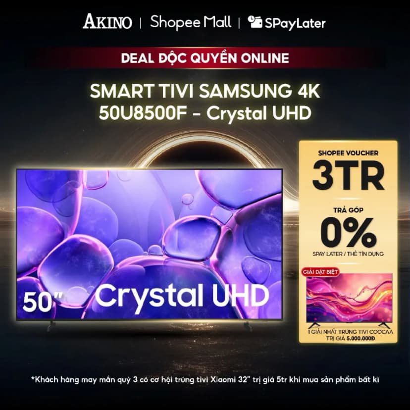 Smart Tivi Crystal UHD Samsung AI 4K 50 inch UA50U8500H - Giá rẻ nhất hôm nay - Ảnh 2