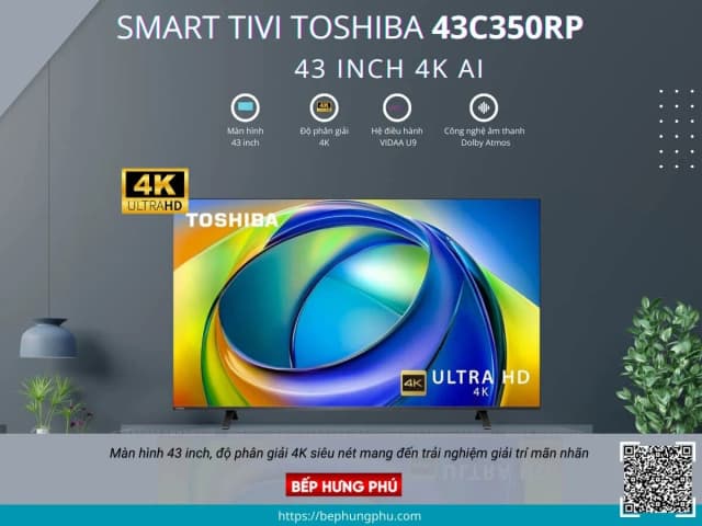 So sánh giá Smart Tivi Toshiba AI 4K 43 inch 43C350RP rẻ nhất? - Ảnh 10