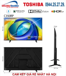 So sánh giá Smart Tivi Toshiba AI 4K 75 inch 75C350RP - Tìm sản phẩm giá rẻ nhất - Ảnh 10