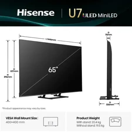 So sánh giá Smart Tivi ULED Hisense AI 4K 65 inch 65U7Q rẻ nhất? - Ảnh 11