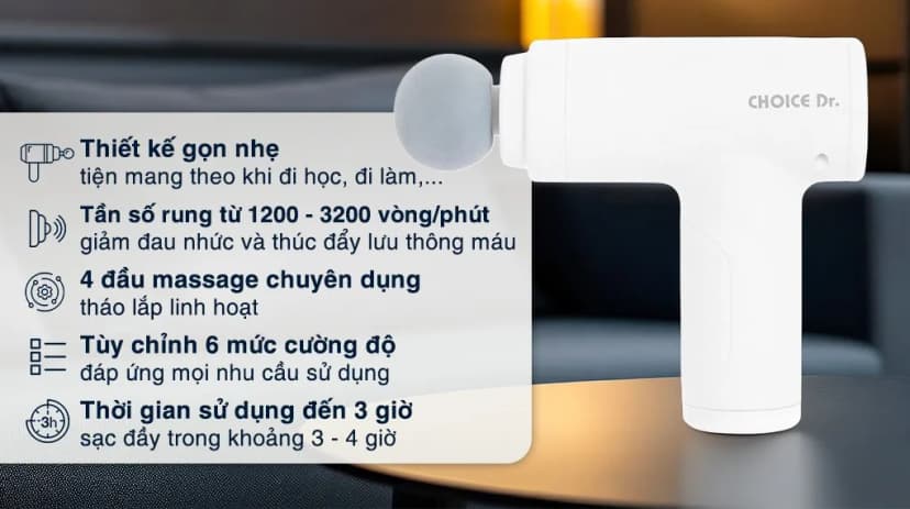 Súng massage Choice Dr DC-001 - Giá rẻ nhất hôm nay - Ảnh 2
