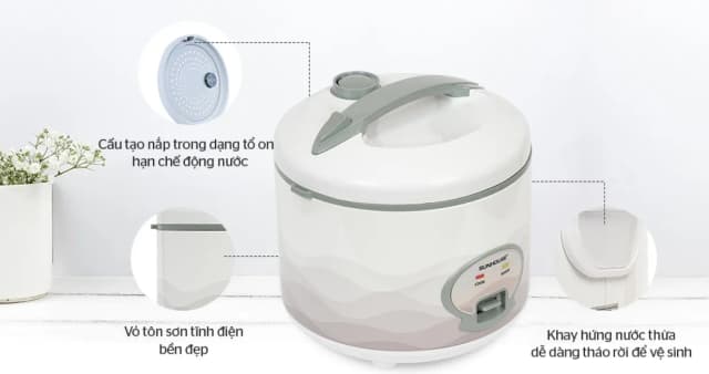So sánh giá Nồi cơm nắp gài Sunhouse 1.8 lít SHD8602 rẻ nhất? - Ảnh 9
