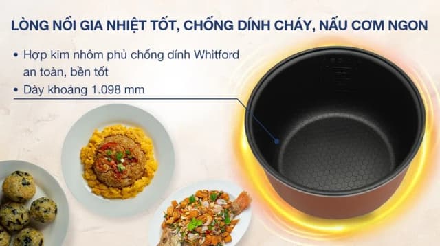 So sánh giá Nồi cơm nắp gài Sunhouse 1.2 lít SHD8217W rẻ nhất? - Ảnh 16