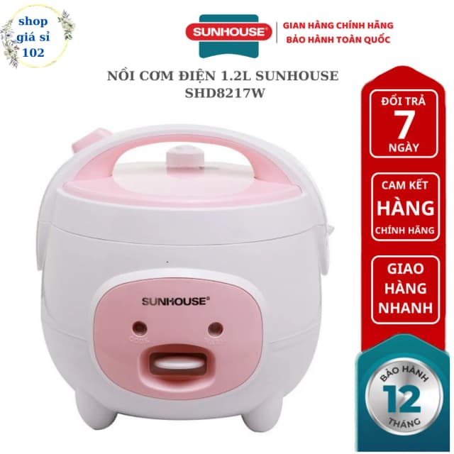 So sánh giá Nồi cơm nắp gài Sunhouse 1.2 lít SHD8217W rẻ nhất? - Ảnh 9