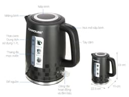 So sánh giá Bình đun siêu tốc Sunhouse 1.7 lít SHD1306 - Tìm sản phẩm giá rẻ nhất - Ảnh 6