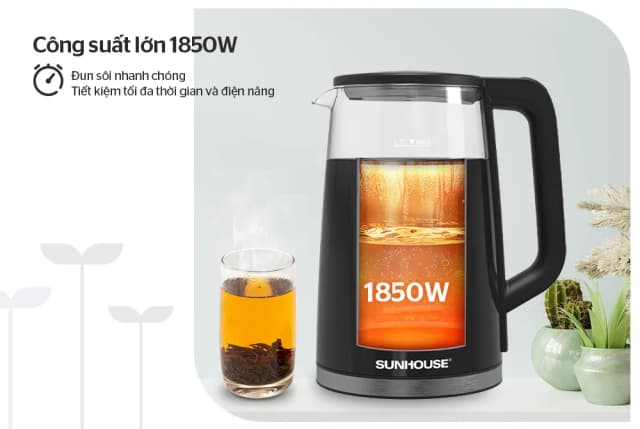 Top 1 so sánh giá Bình đun siêu tốc Sunhouse 1.7 lít SHD1359 - Tìm sản phẩm giá rẻ nhất - Ảnh 13