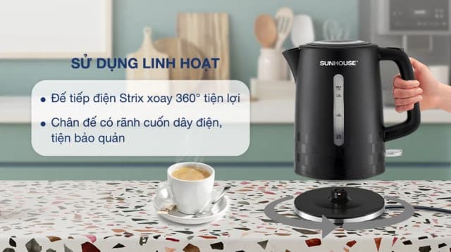 Top 1 so sánh giá Bình đun siêu tốc Sunhouse 1.7 lít SHD1359 - Tìm sản phẩm giá rẻ nhất - Ảnh 18