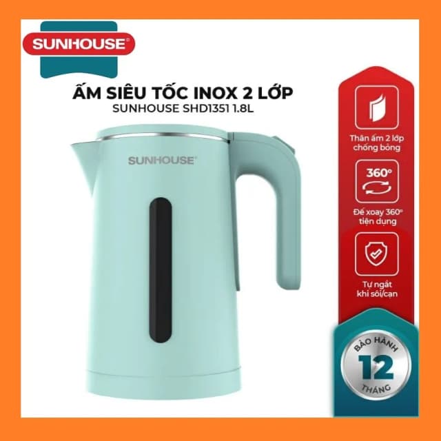 So sánh giá Bình đun siêu tốc Sunhouse 1.8 lít SHD1351 rẻ nhất? - Ảnh 11