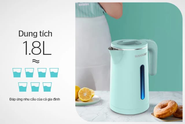 So sánh giá Bình đun siêu tốc Sunhouse 1.8 lít SHD1351 rẻ nhất? - Ảnh 10