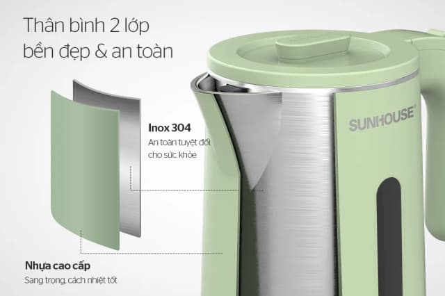 So sánh giá Bình đun siêu tốc Sunhouse 1.8 lít SHD1353 rẻ nhất? - Ảnh 16