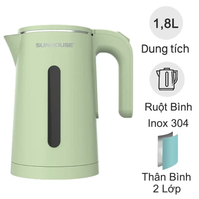 So sánh giá Bình đun siêu tốc Sunhouse 1.8 lít SHD1353 rẻ nhất? - Ảnh 3