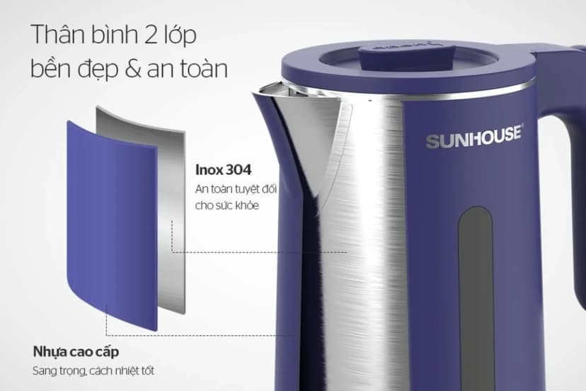 So sánh giá Bình đun siêu tốc Sunhouse 1.8 lít SHD1357 - Tìm sản phẩm giá rẻ nhất - Ảnh 17