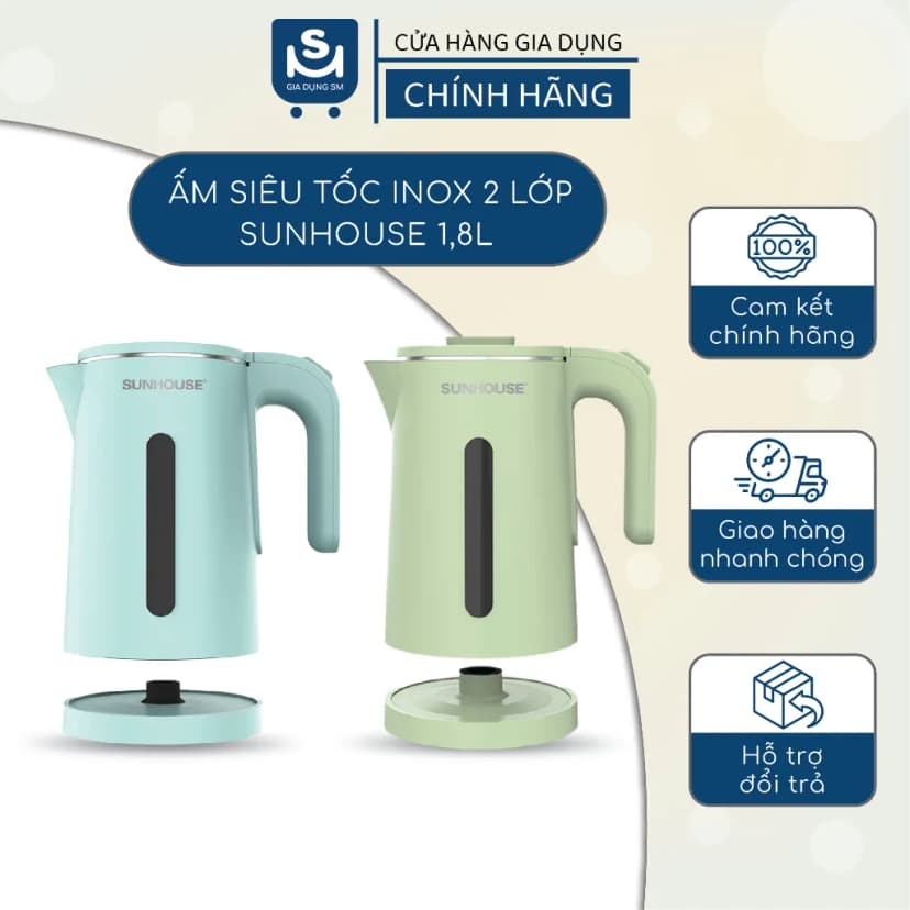 So sánh giá Bình đun siêu tốc Sunhouse 1.8 lít SHD1357 - Tìm sản phẩm giá rẻ nhất - Ảnh 4
