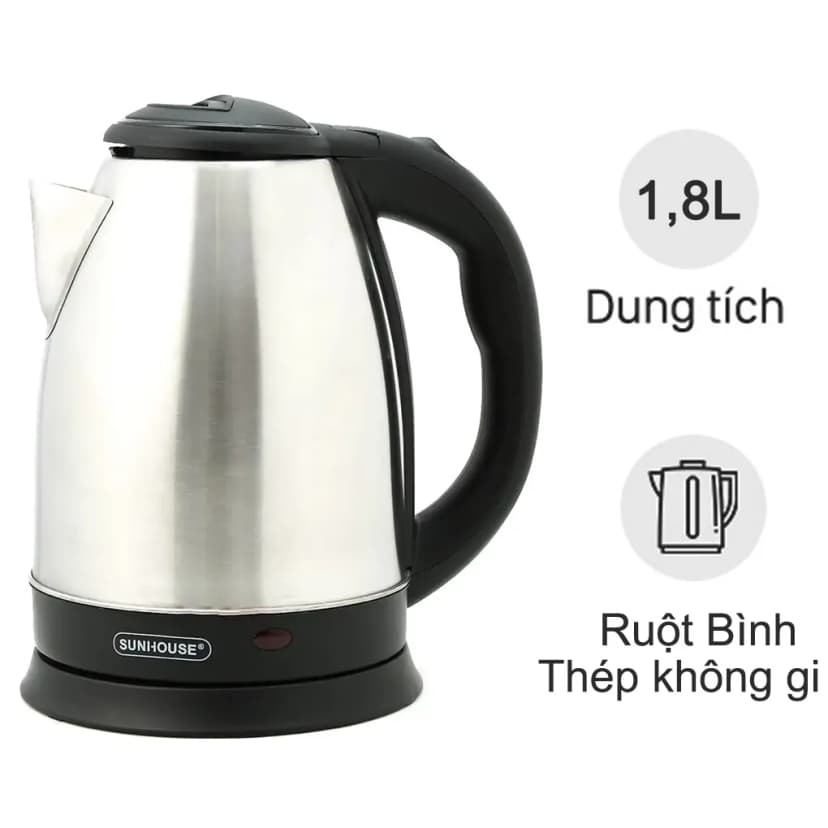So sánh giá Bình đun siêu tốc Sunhouse 1.8 lít SHD1357 - Tìm sản phẩm giá rẻ nhất - Ảnh 10