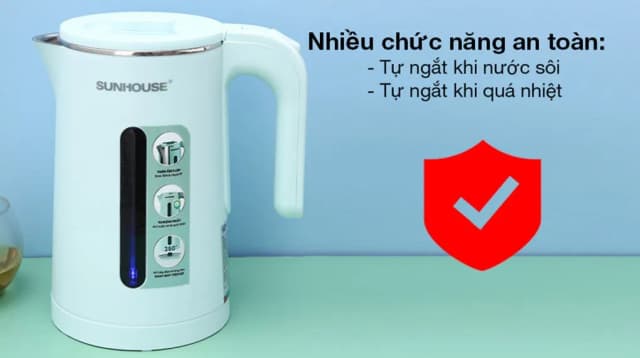 Top 1 so sánh giá Bình đun siêu tốc Sunhouse 1.8 lít SHD1376 - Tìm sản phẩm giá rẻ nhất - Ảnh 19