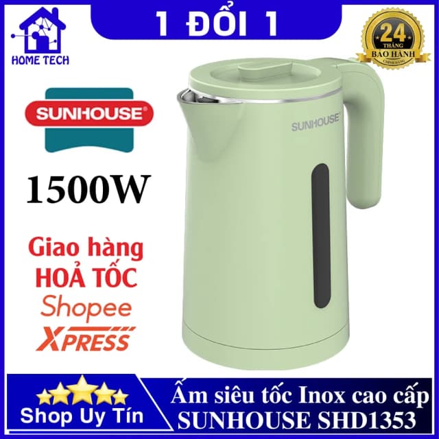 Top 1 so sánh giá Bình đun siêu tốc Sunhouse 1.8 lít SHD1376 - Tìm sản phẩm giá rẻ nhất - Ảnh 3