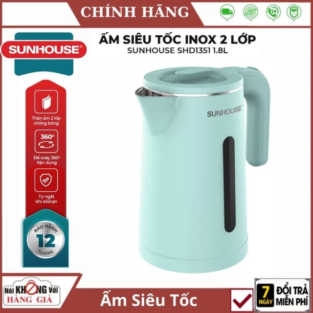 Top 1 so sánh giá Bình đun siêu tốc Sunhouse 2 lít SHD1387 - Tìm sản phẩm giá rẻ nhất - Ảnh 18