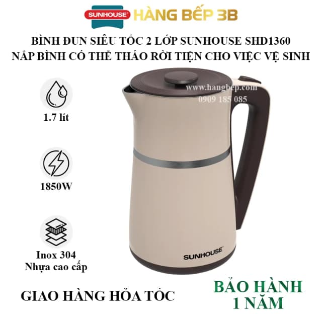 Top 1 so sánh giá Bình đun siêu tốc Sunhouse 3 lít SHD1365 - Tìm sản phẩm giá rẻ nhất - Ảnh 16