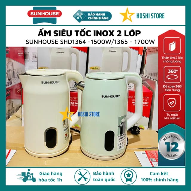 Top 1 so sánh giá Bình đun siêu tốc Sunhouse 3 lít SHD1365 - Tìm sản phẩm giá rẻ nhất - Ảnh 4