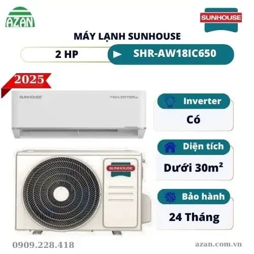 So sánh giá Máy lạnh Sunhouse Inverter 2 HP SHR-AW18IC650 rẻ nhất? - Ảnh 8