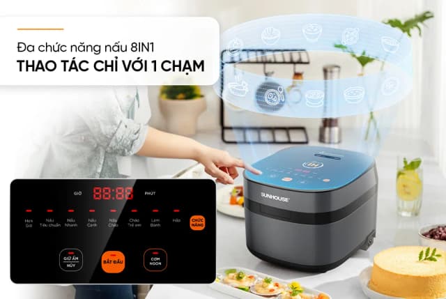 So sánh giá Nồi cơm cao tần Sunhouse Mama 1.5 lít SHD8827 rẻ nhất? - Ảnh 15