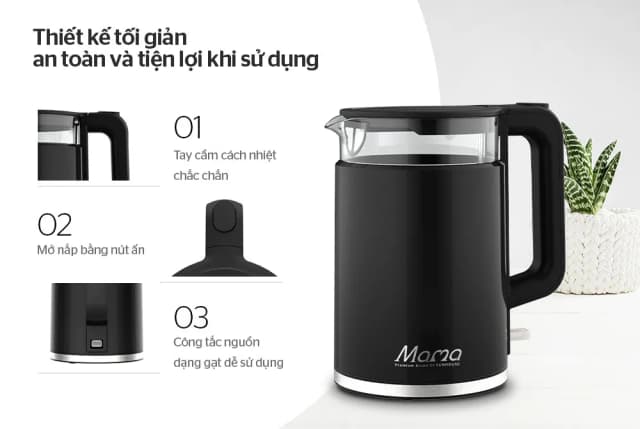 So sánh giá Bình đun siêu tốc Sunhouse Mama 1.7 lít SHD1330 rẻ nhất? - Ảnh 16