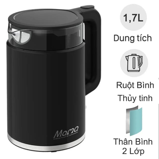 So sánh giá Bình đun siêu tốc Sunhouse Mama 1.7 lít SHD1330 rẻ nhất? - Ảnh 7