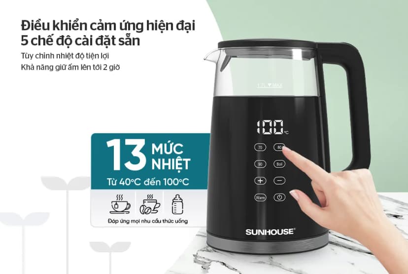 Bình đun siêu tốc Sunhouse Mama 2 lít SHD1379 - Giá rẻ nhất hôm nay - Ảnh 11