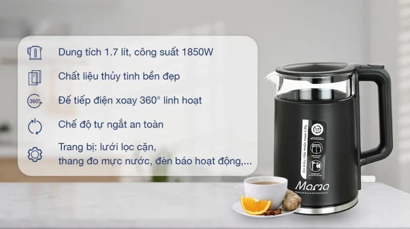 Bình đun siêu tốc Sunhouse Mama 2 lít SHD1379 - Giá rẻ nhất hôm nay - Ảnh 20