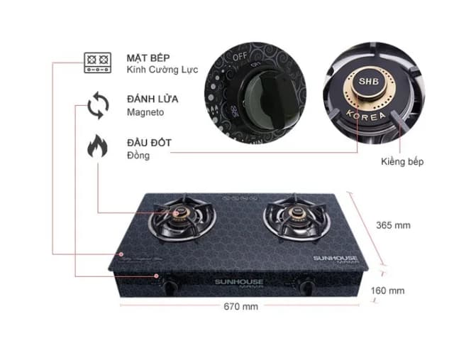 So sánh giá Bếp ga đôi Sunhouse Mama MMBB0787MT rẻ nhất? - Ảnh 15
