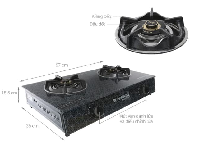 So sánh giá Bếp ga đôi Sunhouse Mama MMBB0787MT rẻ nhất? - Ảnh 6