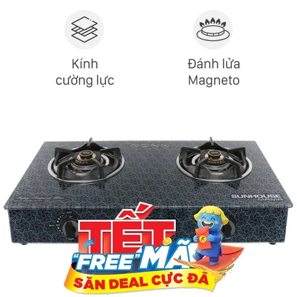 So sánh giá Bếp ga đôi Sunhouse Mama MMBB0787MT rẻ nhất? - Ảnh 8