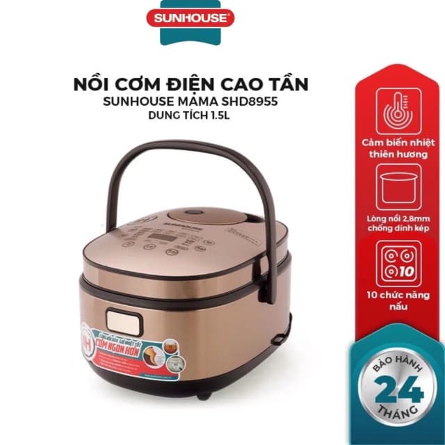 So sánh giá Nồi cơm cao tần Sunhouse Mama 1.5 lít SHD8955 rẻ nhất? - Ảnh 8