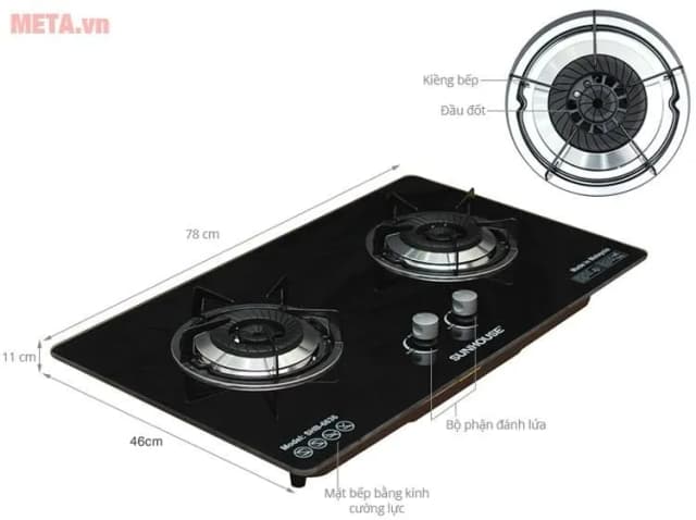 Top 1 so sánh giá Bếp ga âm Sunhouse SHB-6636 - Tìm sản phẩm giá rẻ nhất - Ảnh 11