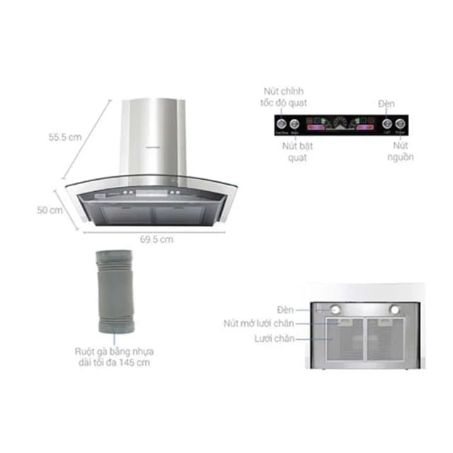 Top 1 so sánh giá Máy hút mùi kính cong Sunhouse SHB6626 - Tìm sản phẩm giá rẻ nhất - Ảnh 13