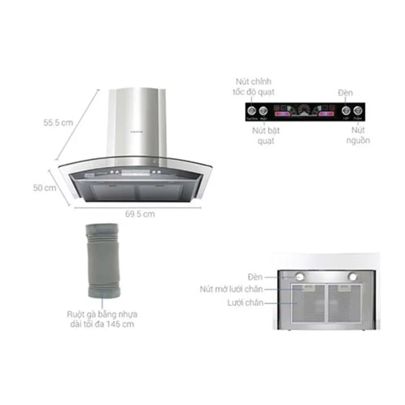 So sánh giá Máy hút mùi kính cong Sunhouse SHB6626 - Tìm sản phẩm giá rẻ nhất - Ảnh 13