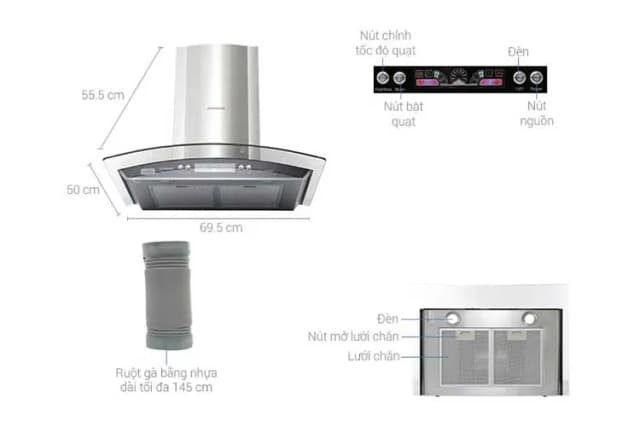 Top 1 so sánh giá Máy hút mùi kính cong Sunhouse SHB6626 - Tìm sản phẩm giá rẻ nhất - Ảnh 20