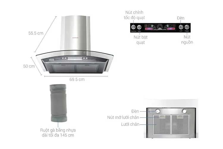 So sánh giá Máy hút mùi kính cong Sunhouse SHB6626 - Tìm sản phẩm giá rẻ nhất - Ảnh 20