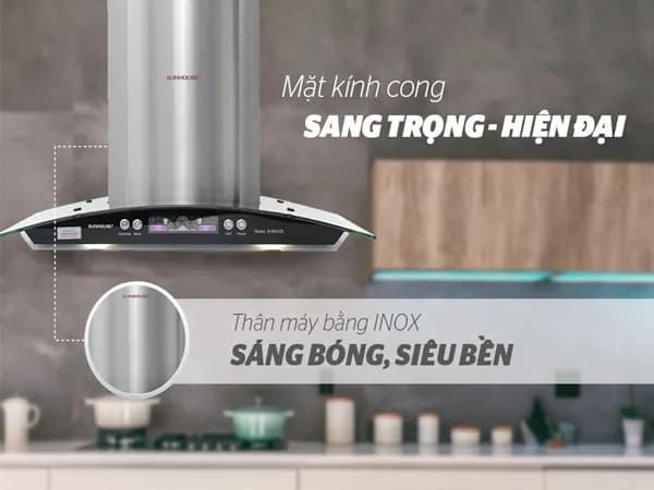 So sánh giá Máy hút mùi kính cong Sunhouse SHB6626 - Tìm sản phẩm giá rẻ nhất - Ảnh 8