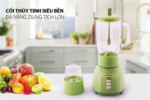 So sánh giá Máy xay sinh tố đa năng Sunhouse SHD 5112 Xanh rẻ nhất? - Ảnh 2