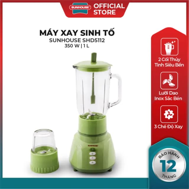 So sánh giá Máy xay sinh tố đa năng Sunhouse SHD 5112 Xanh rẻ nhất? - Ảnh 19