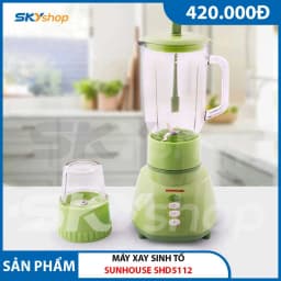 So sánh giá Máy xay sinh tố đa năng Sunhouse SHD 5112 Xanh - Tìm sản phẩm giá rẻ nhất - Ảnh 8